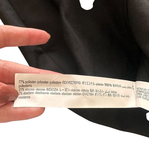 ZARA Strapless Mini Dress Cutout Black Medium - Picture 5 of 5